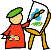 Image of painter painting.